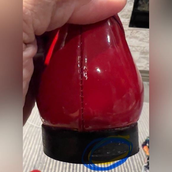 Talbots Size 7 1/2 red flats - Picture 9 of 11